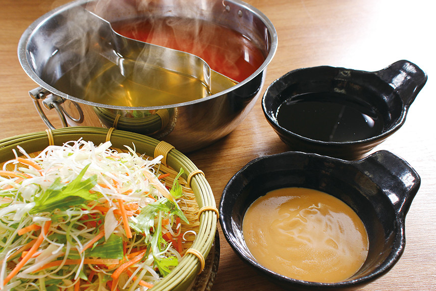 しゃぶ食べ　つけだれ・野菜イメージ