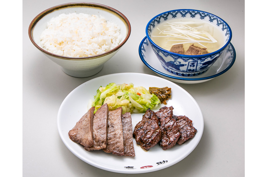 味の牛たん喜助_たんハラミ定食