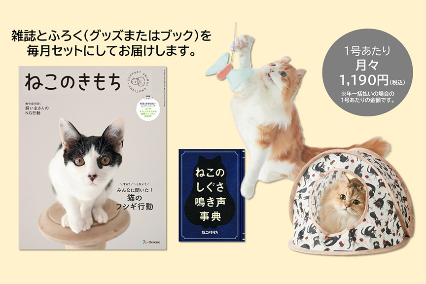 月刊誌『ねこのきもち』　メイン画像01