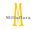 Milluflora　モラージュ菖蒲店　ロゴ