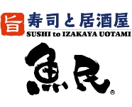 寿司と居酒屋　魚民　ロゴ